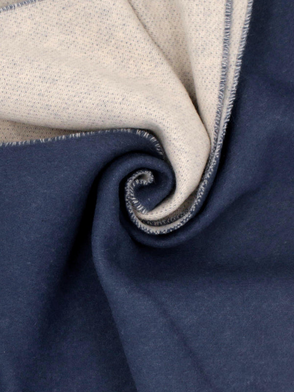 Vivienne Westwood Unisex Double Face Blue Wool Scarf