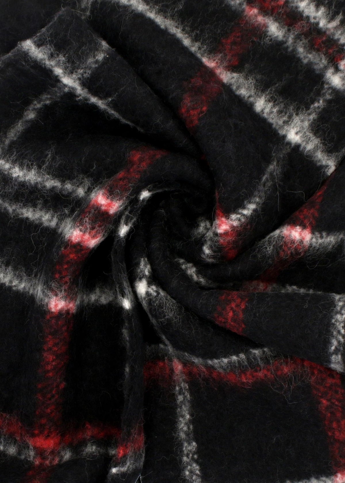 Vivienne Westwood Unisex Black Chunky Tartan Red Scarf