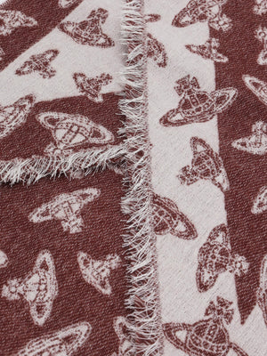 Unisex Two Point Bordeaux Orb Scarf