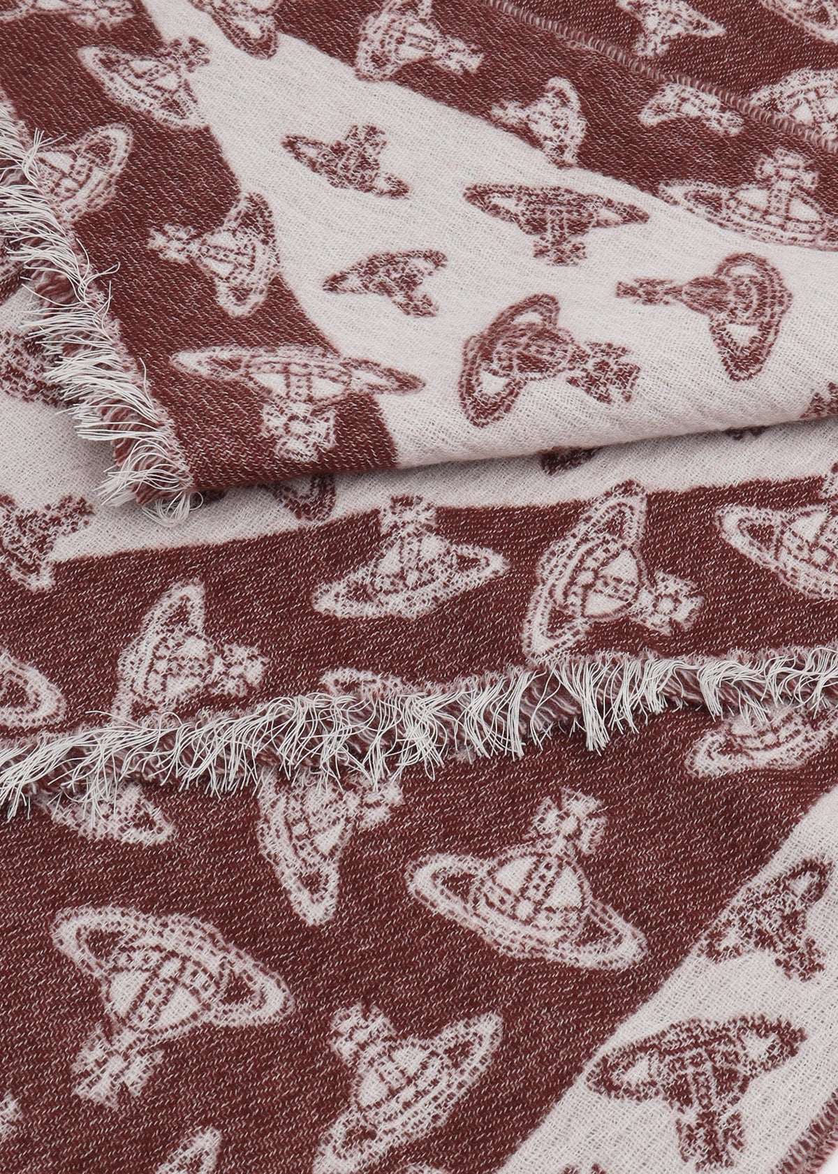 Unisex Two Point Bordeaux Orb Scarf