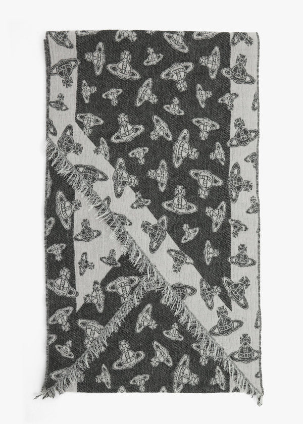 Vivienne Westwood Unisex Two Point Moss Orb Scarf