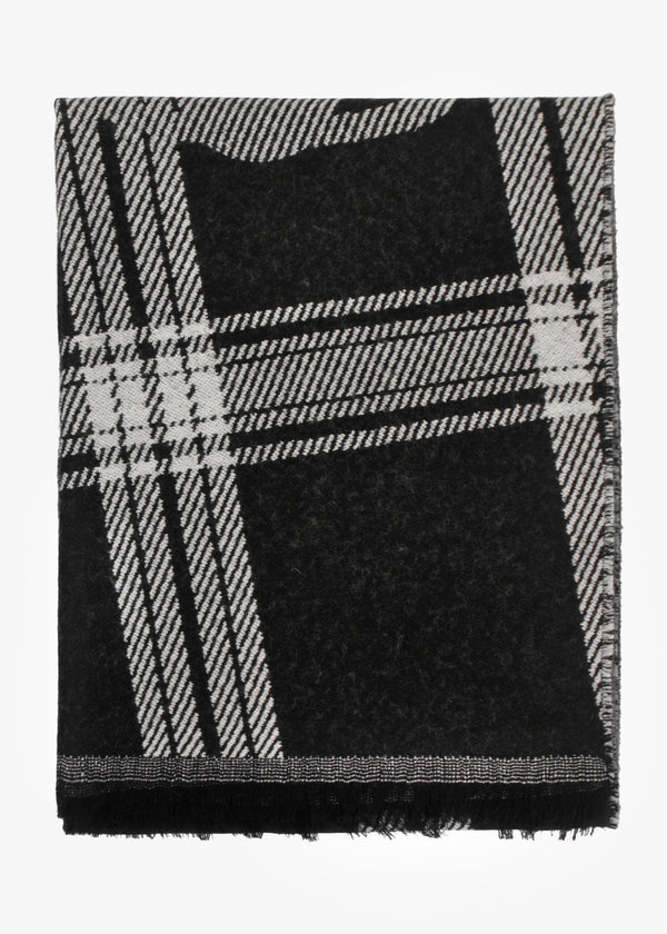 Vivienne Westwood Unisex Double Face Tartan Black Scarf
