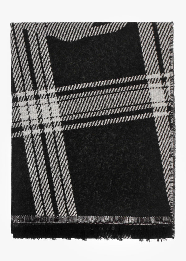 Vivienne Westwood Unisex Double Face Tartan Black Scarf