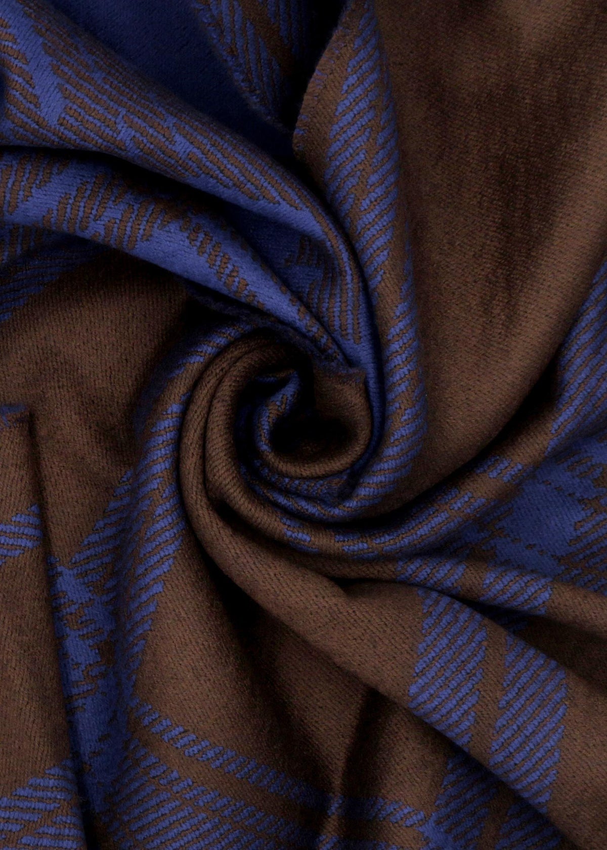 Vivienne Westwood Unisex Double Face Tartan Brown Scarf