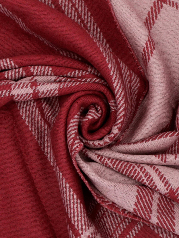 Vivienne Westwood Unisex Double Face Tartan Red Scarf