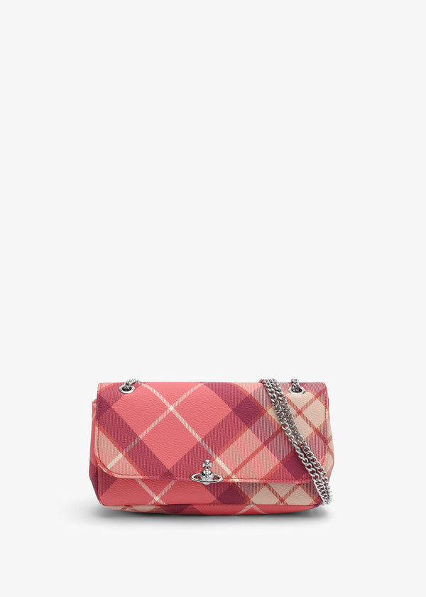 Vivienne Westwood Chain Fraser Pink Cross-Body Purse Bag