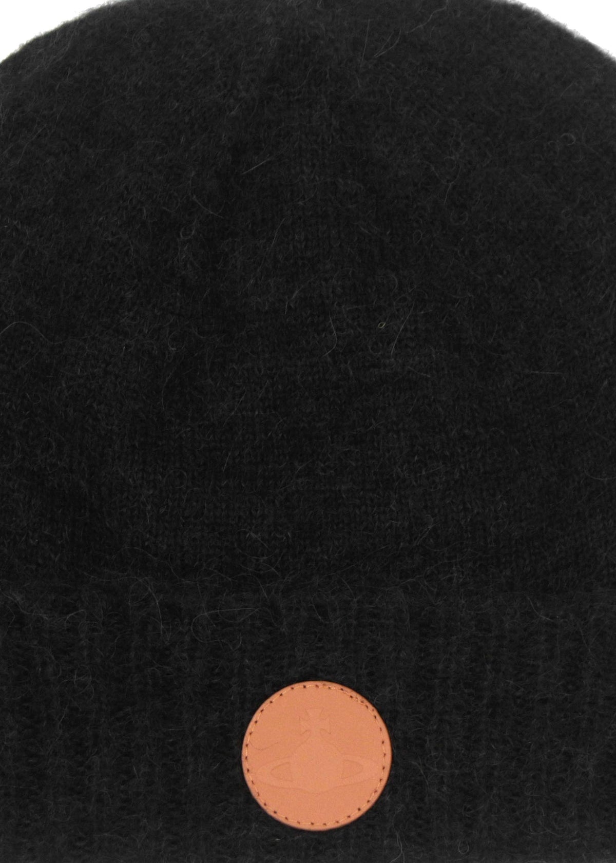 Vivienne Westwood Unisex Fluffy Black Beanie Hat