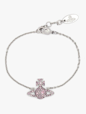 Vivienne Westwood Grace Bas Relief Light Rose Crystal Bracelet