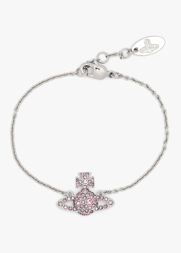 Vivienne Westwood Grace Bas Relief Light Rose Crystal Bracelet