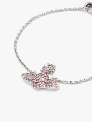 Grace Bas Relief Light Rose Crystal Bracelet