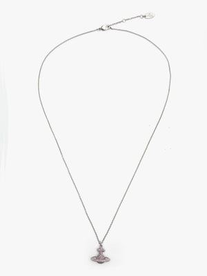 Vivienne Westwood Grace Petite Light Rose Crystal Pendant Necklace