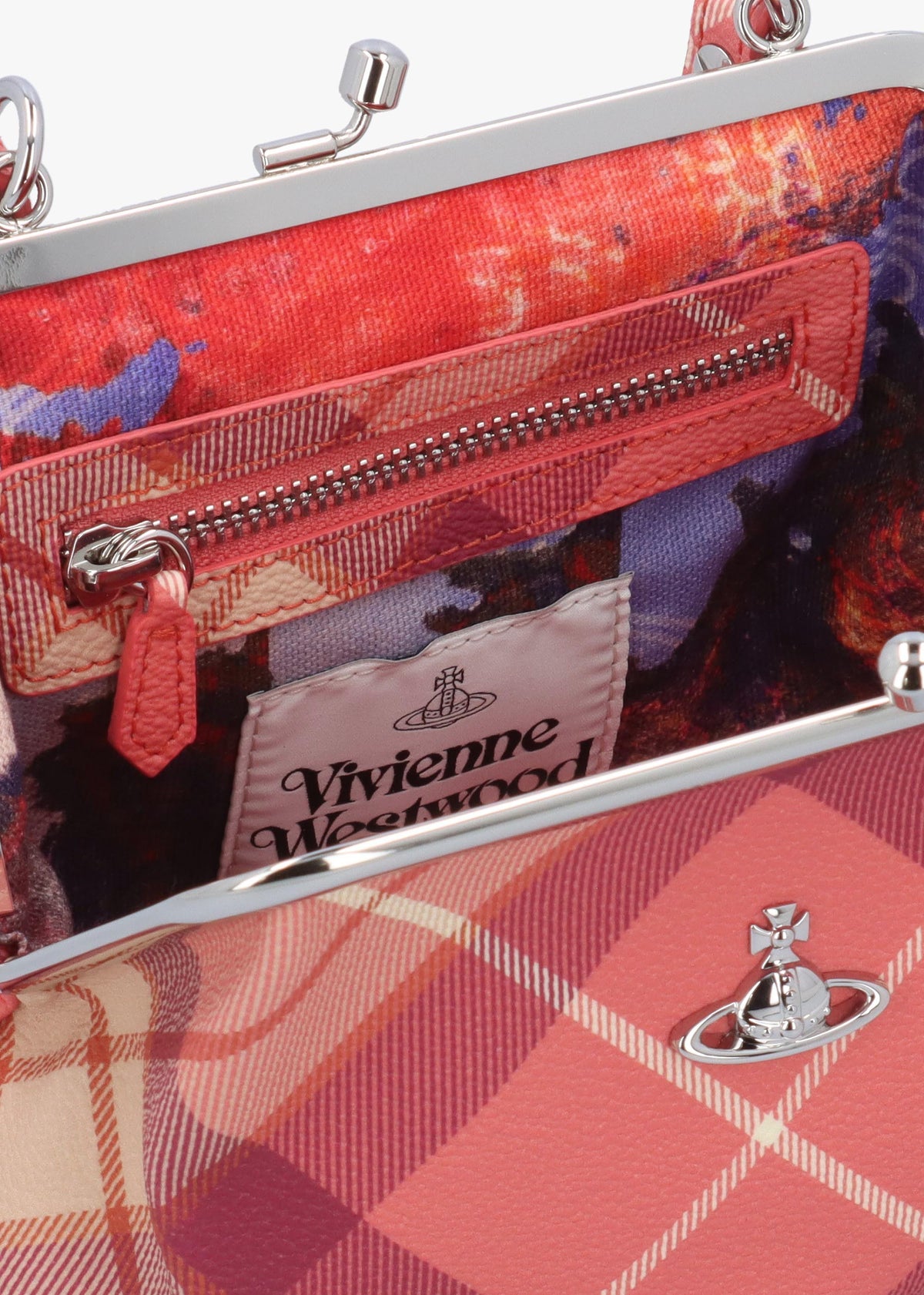 VW GRANNY FRAME PURSE NEW - Pink Fabric
