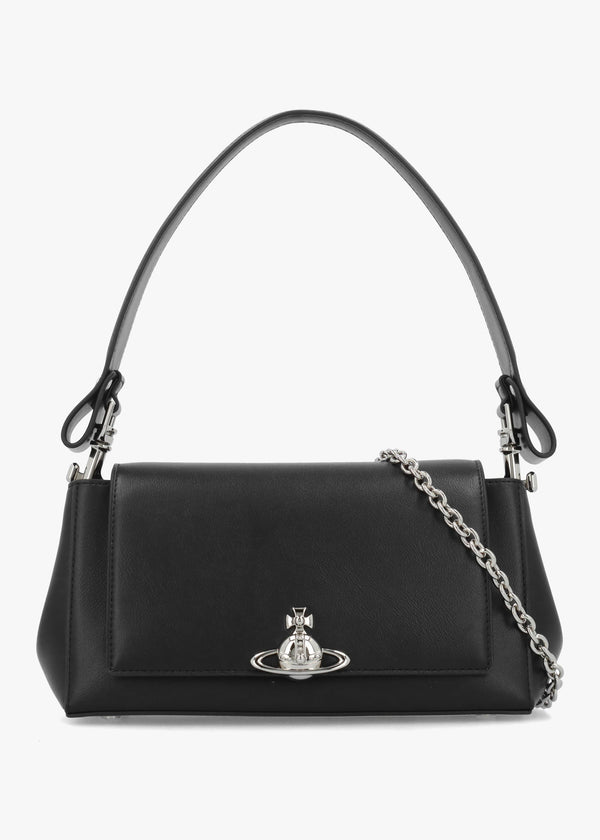 Vivienne Westwood Hazel Medium II Black Shoulder Bag