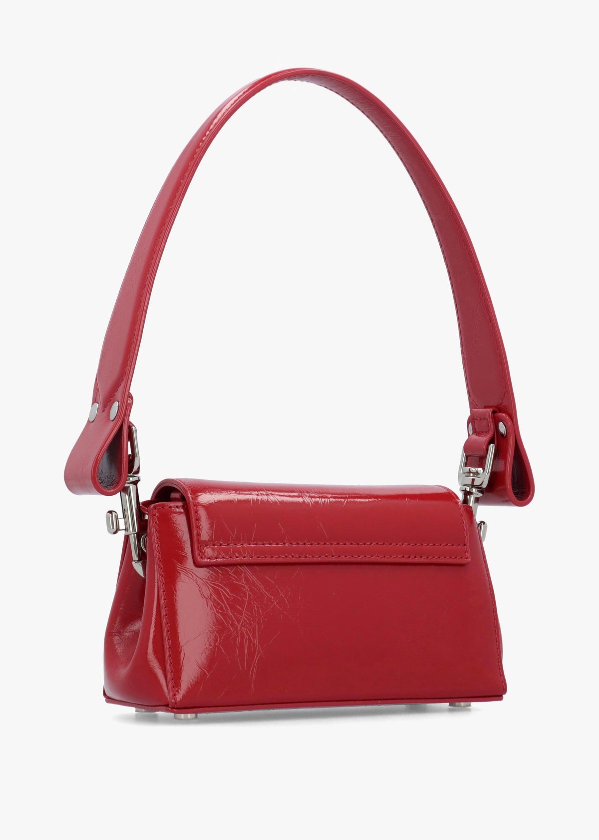Vivienne Westwood Hazel Small Red Naplak Leather Shoulder Bag