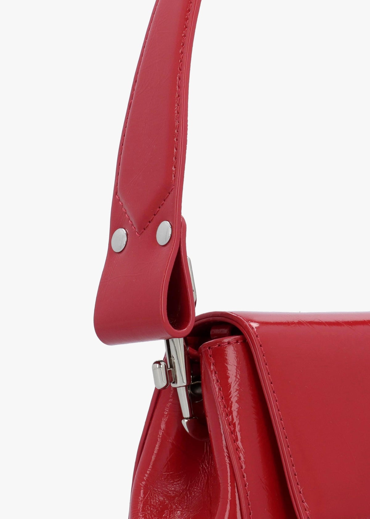 Vivienne Westwood Hazel Small Red Naplak Leather Shoulder Bag