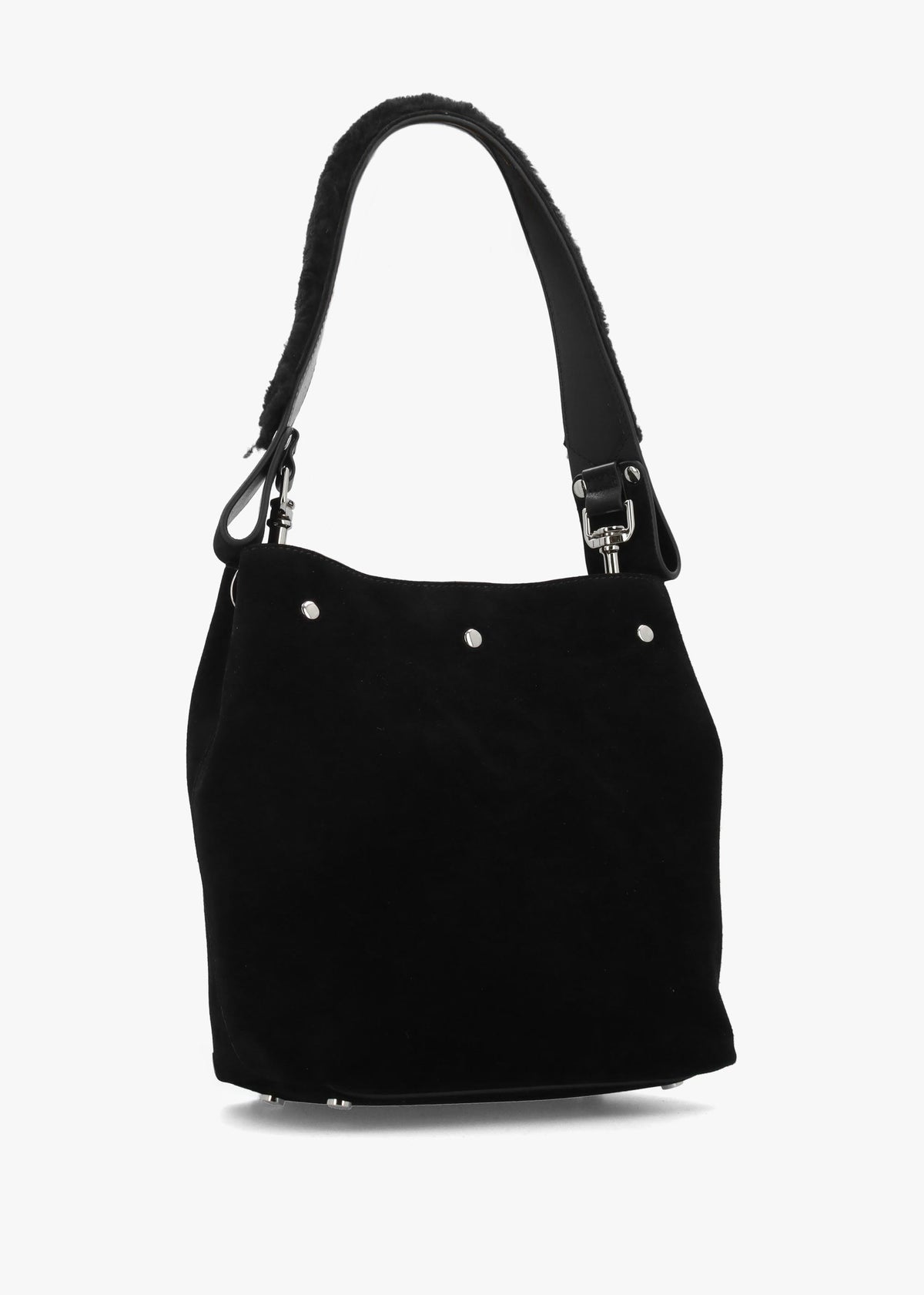 VW LOTTIE SHOULDER BAG SMALL - Black Suede
