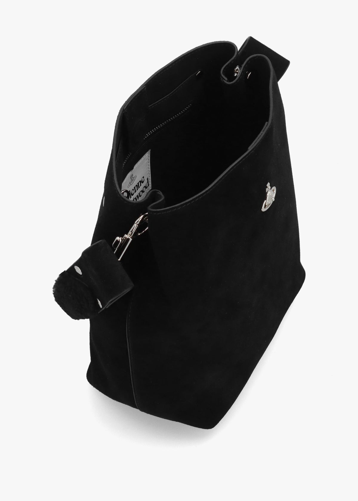 VW LOTTIE SHOULDER BAG SMALL - Black Suede