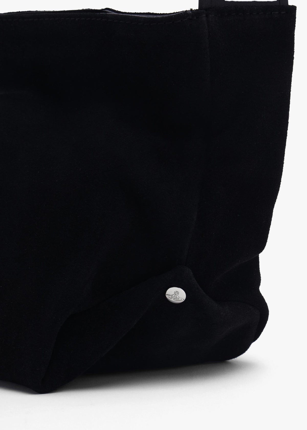 Maxime Small Black Suede Shoulder Bag