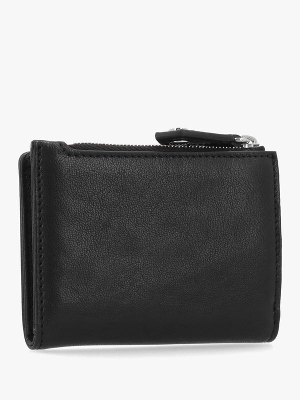 Vivienne Westwood Slim Flap Black Leather Card Holder