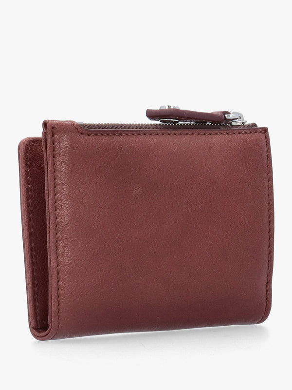 Vivienne Westwood Slim Flap Chestnut Leather Card Holder