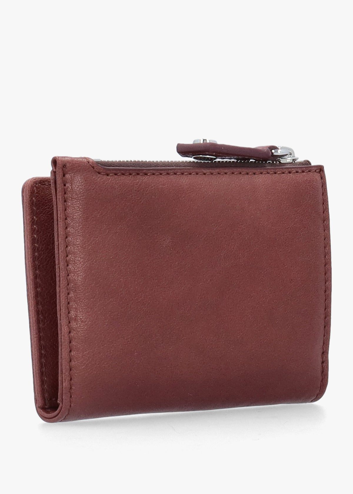Vivienne Westwood Slim Flap Chestnut Leather Card Holder