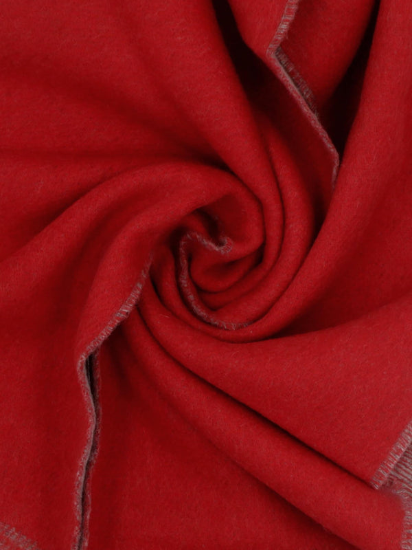 Unisex Double Face Grey Wool Scarf