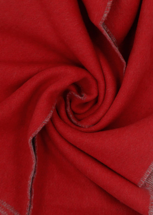Unisex Double Face Grey Wool Scarf