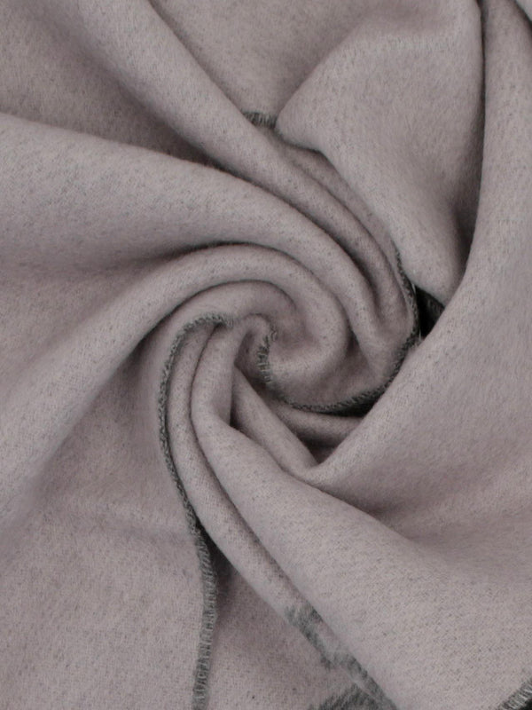 Unisex Double Face Anthracite Wool Scarf