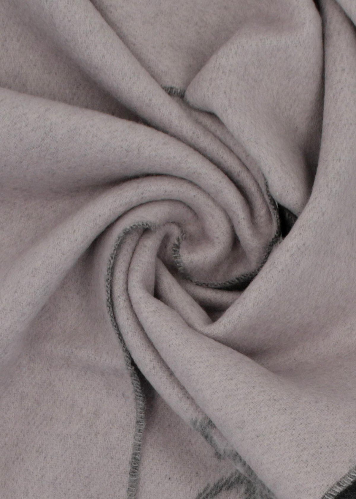 Unisex Double Face Anthracite Wool Scarf