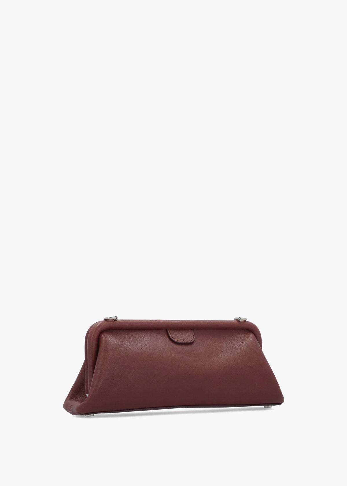 Jane Frame Chestnut Leather Shoulder Bag Purse