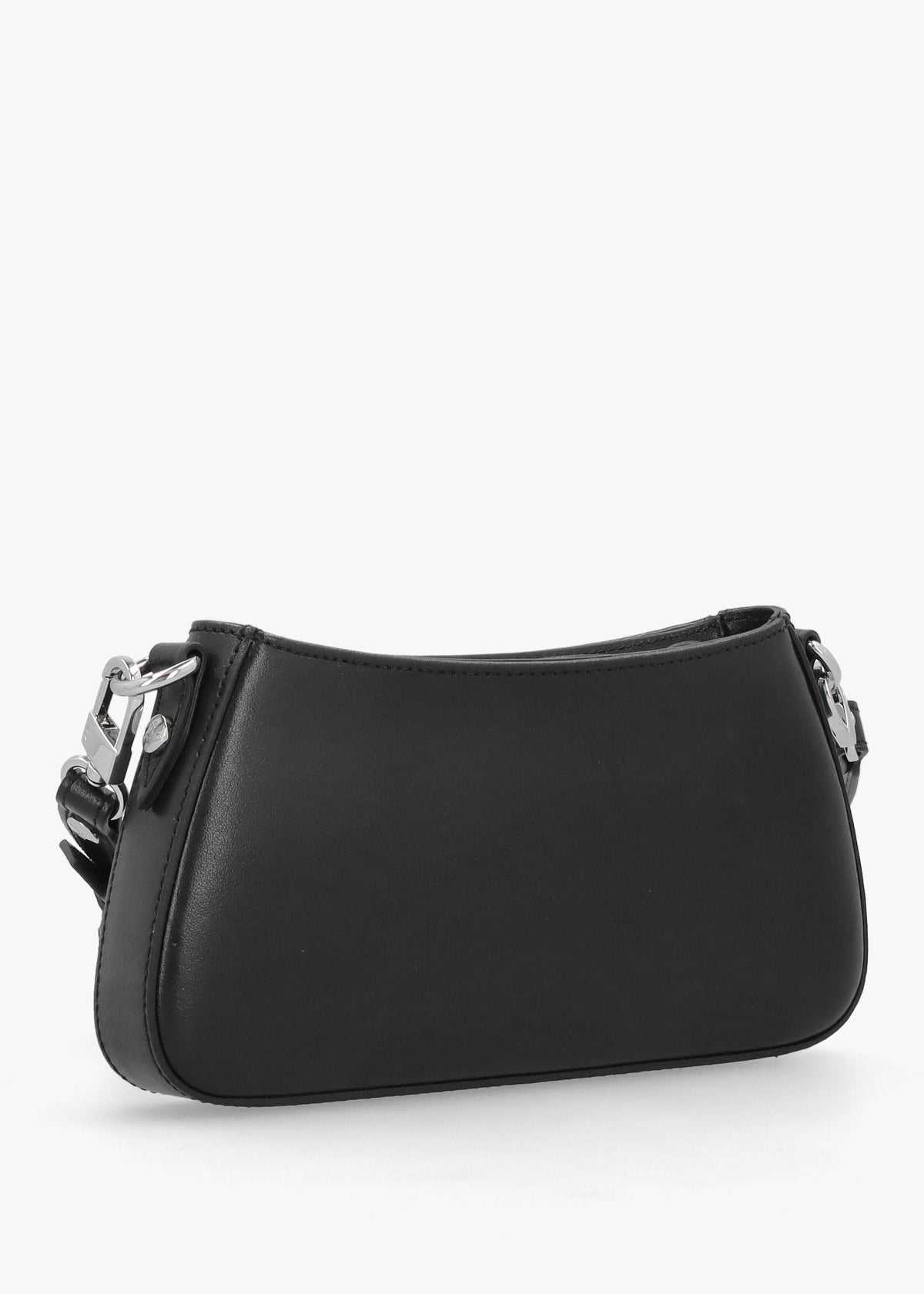 Tasha Studded Black Leather Shoulder Phone Bag