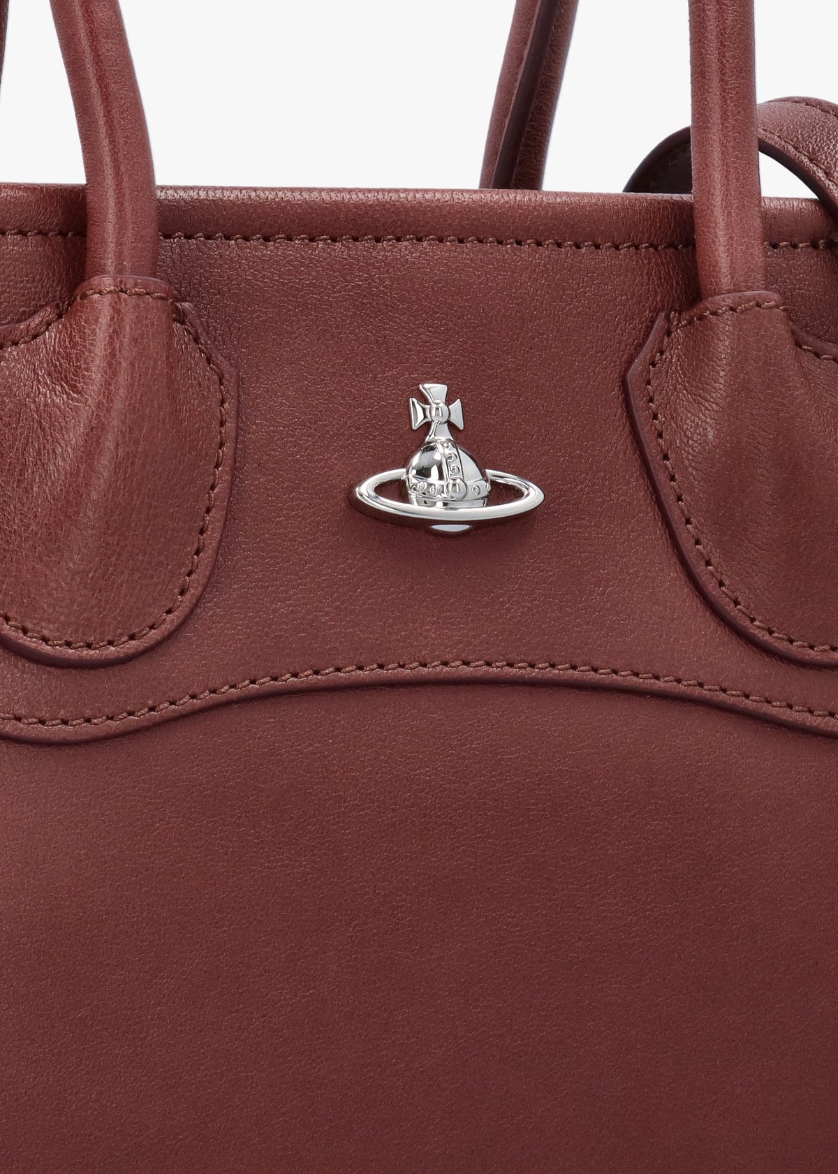 Troy Small Chestnut Leather Tote Cross-Body Bag