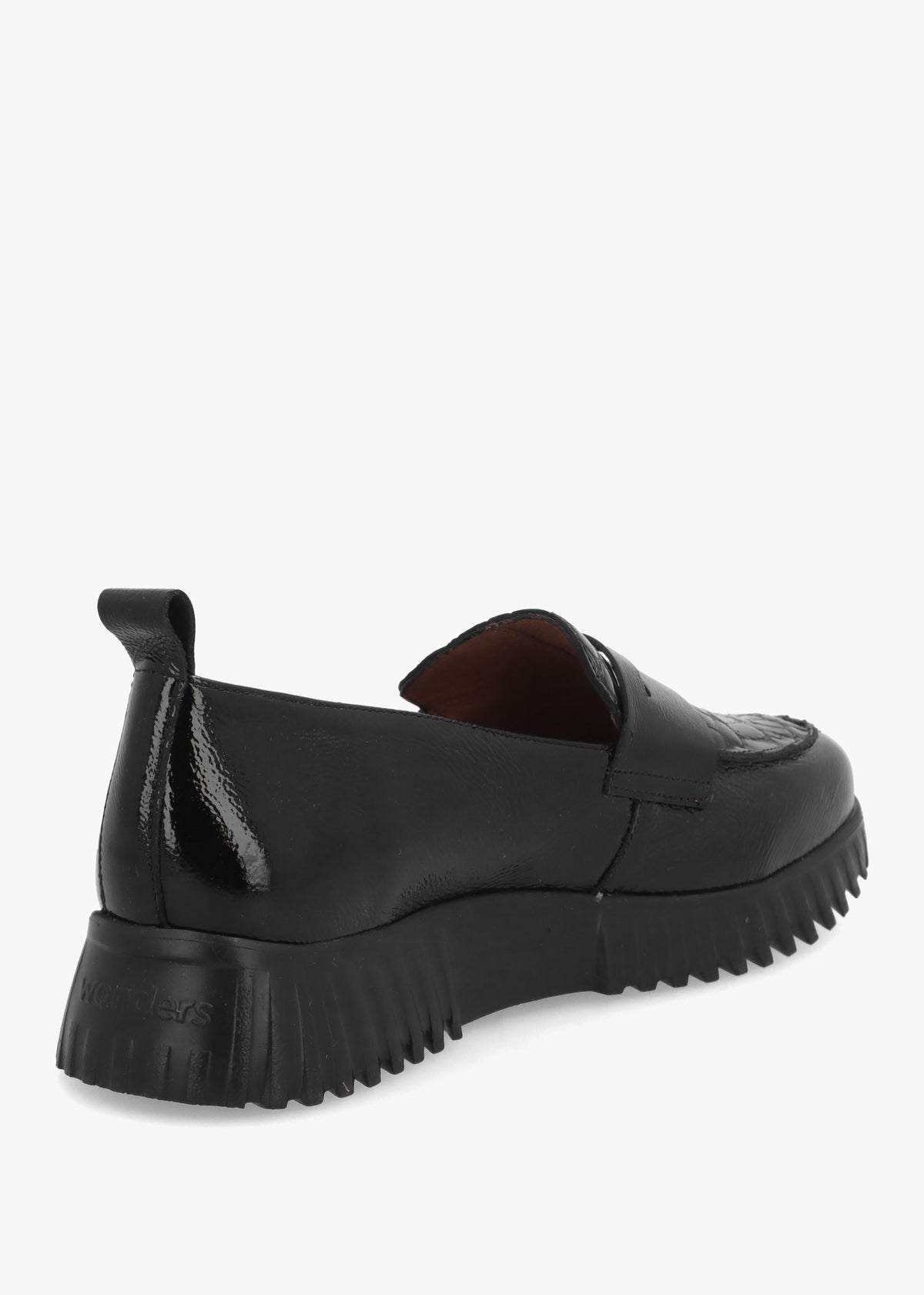 Wonders Flexfly 20 Black Leather Loafers