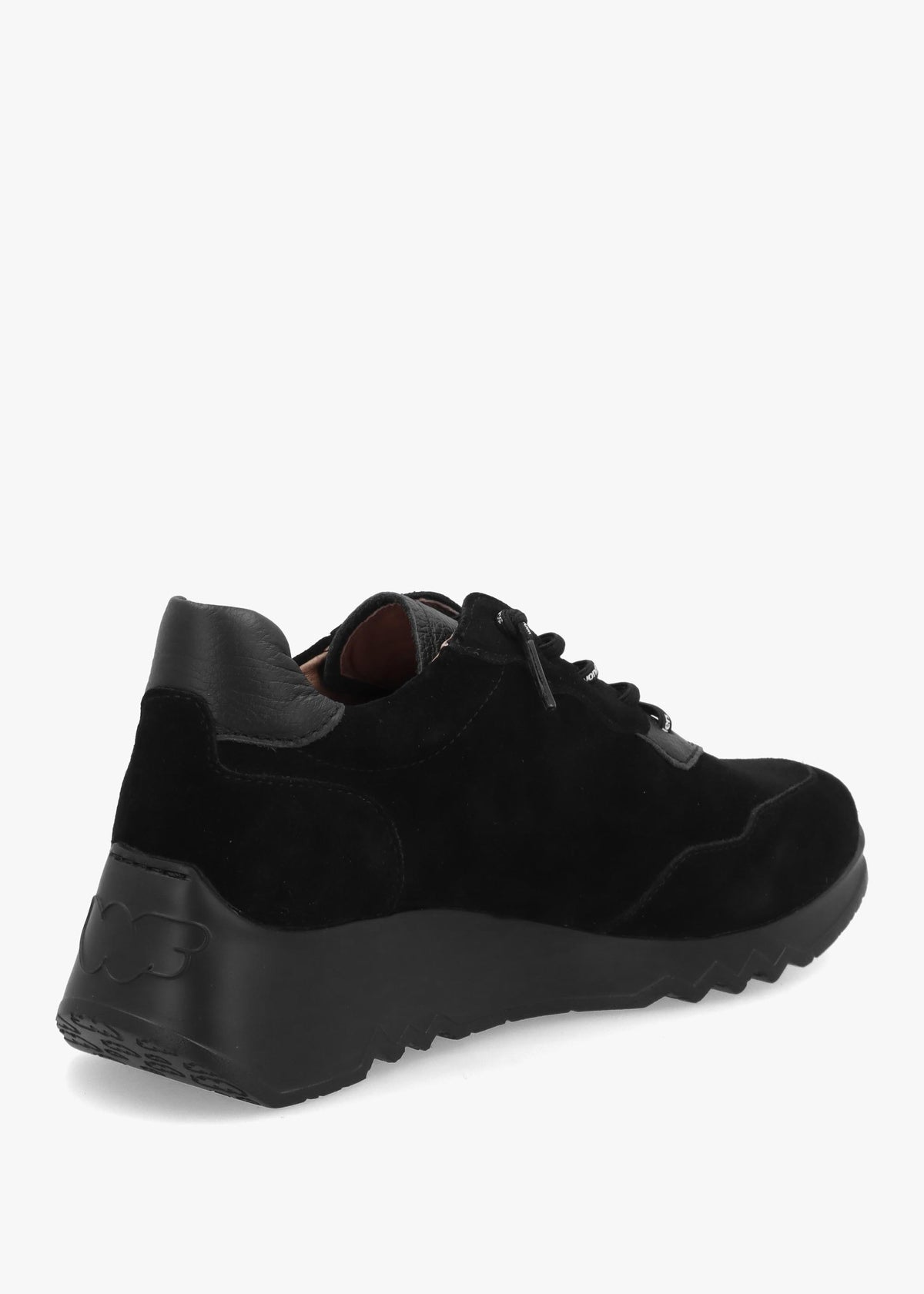Michael Kors Kyoto 81 Black Suede Low Wedge Trainers