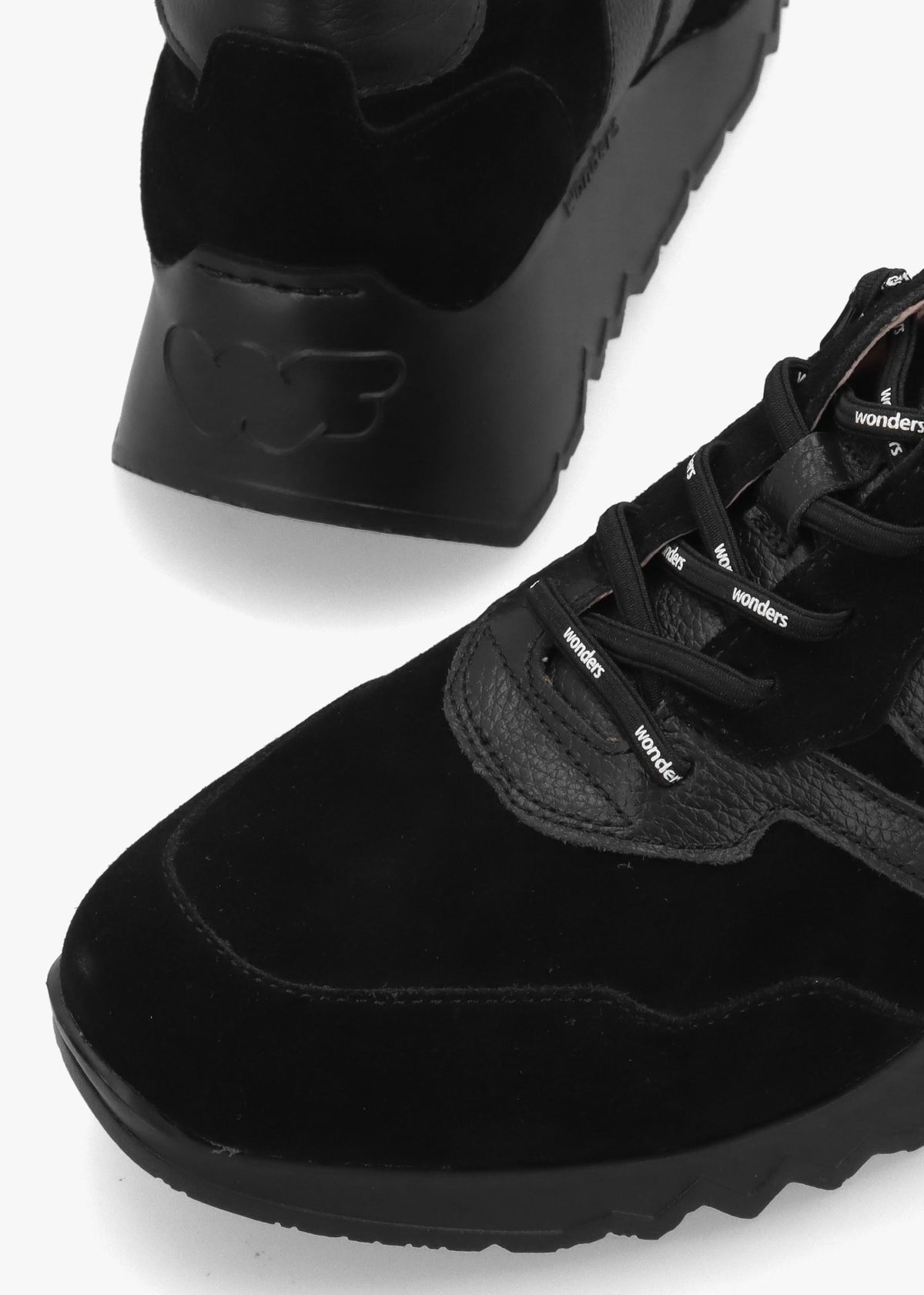 Michael Kors Kyoto 81 Black Suede Low Wedge Trainers