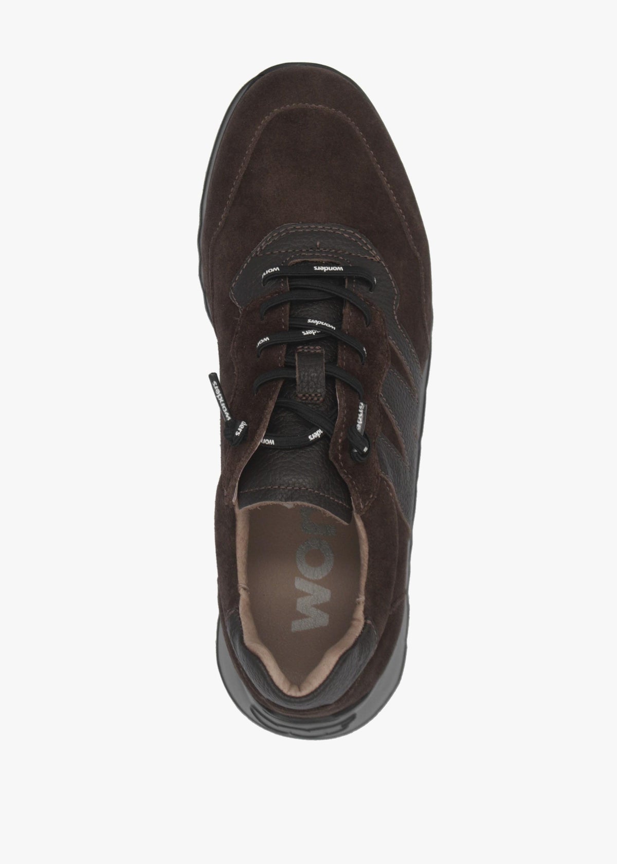 Wonders Kyoto 81 Brown Suede Low Wedge Trainers