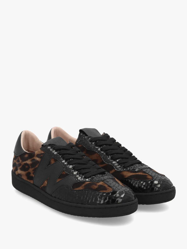 Wonders Nubia 10 Animal Print Low Profile Trainers