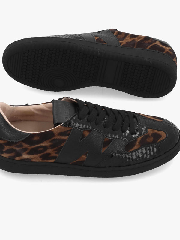 Wonders Nubia 10 Animal Print Low Profile Trainers