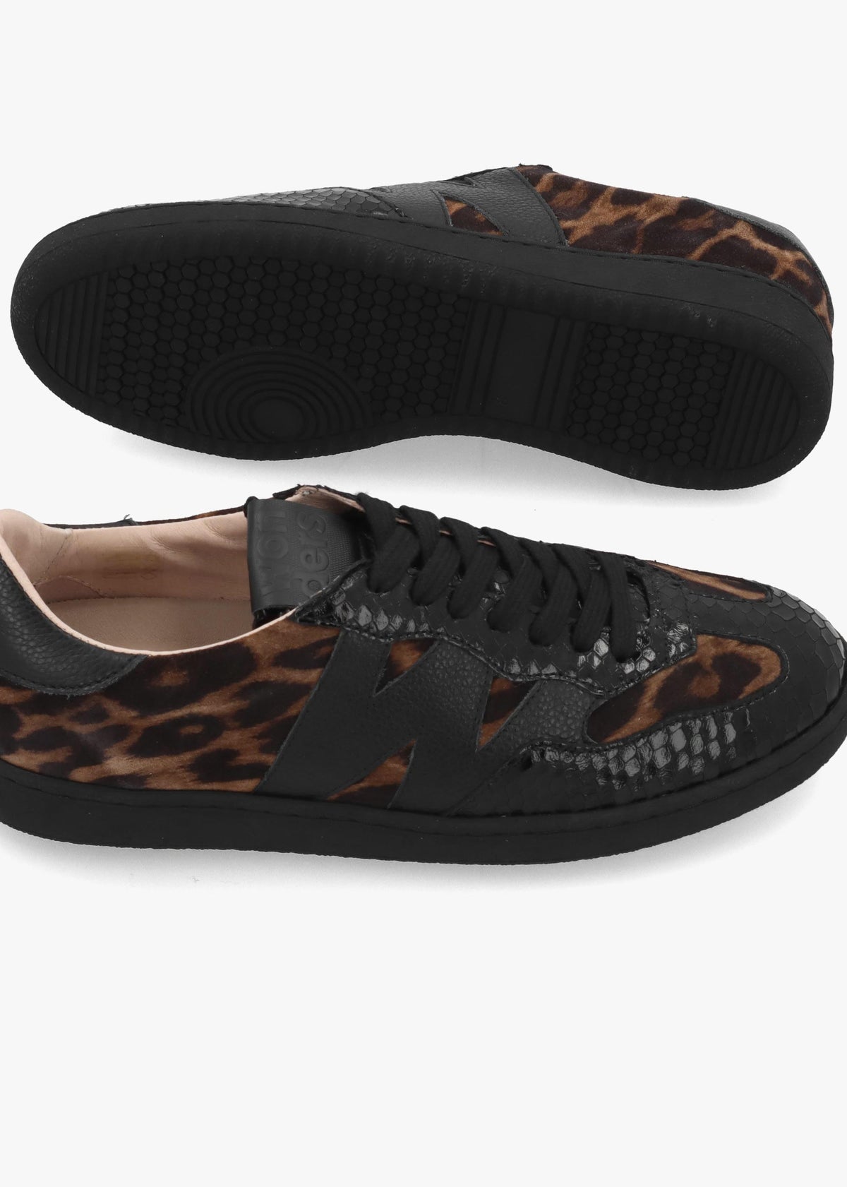 Wonders Nubia 10 Animal Print Low Profile Trainers