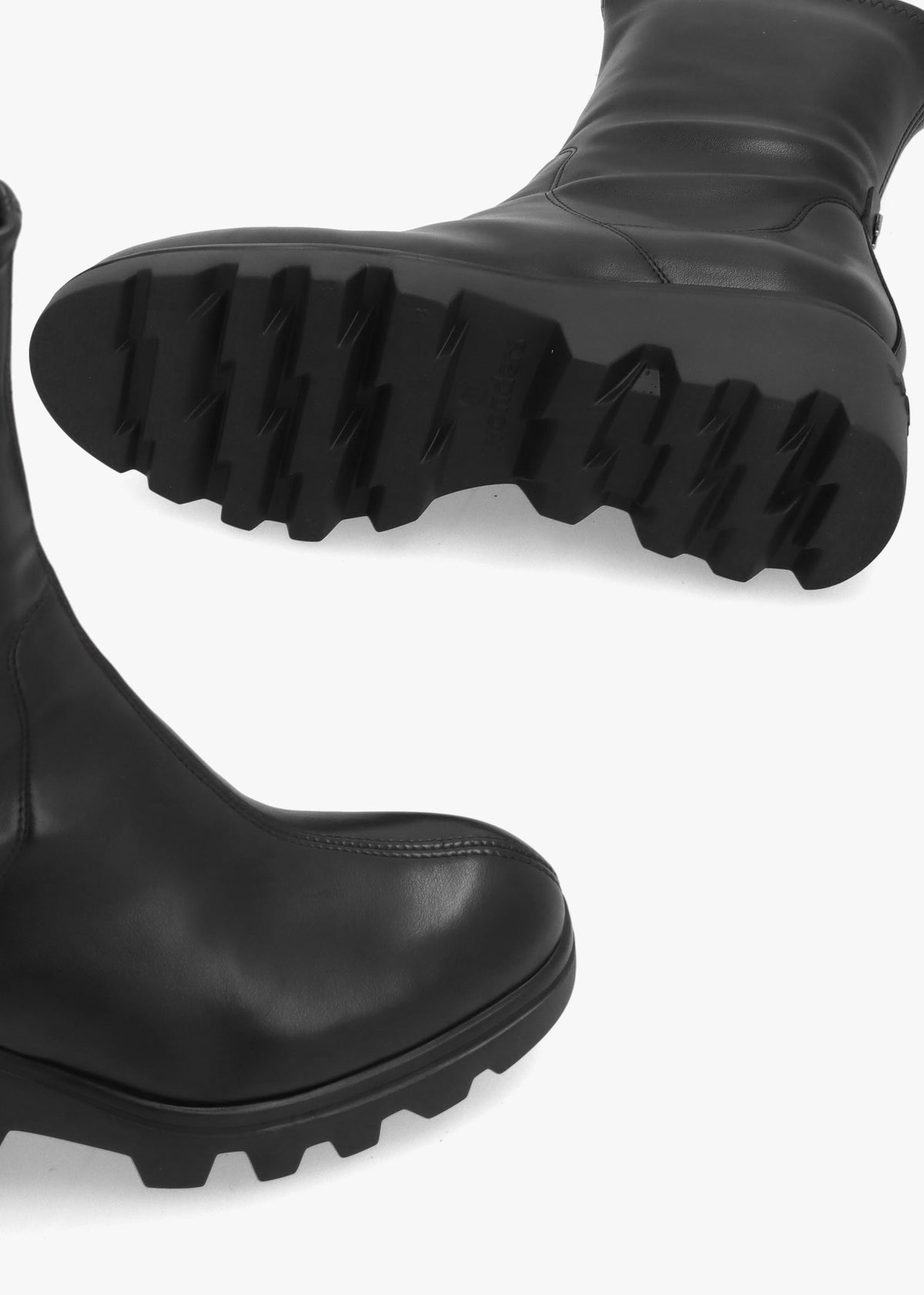 Wonders Toronto 30 Black Leather Wedge Ankle Boots