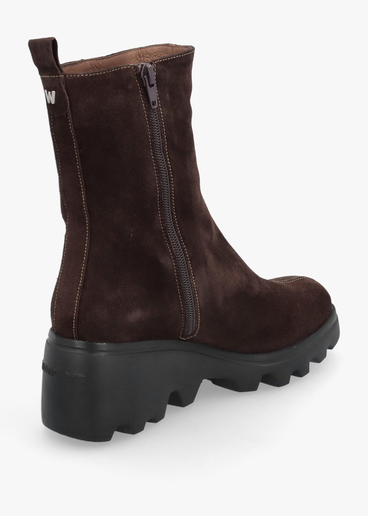 G-7033 Brown Suede Wedge Ankle Boots
