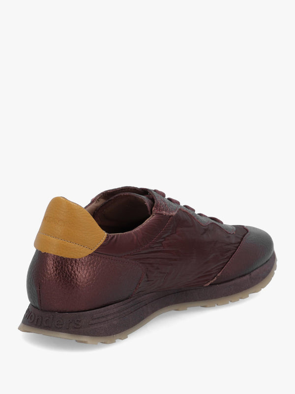 Wonders Towanda 10 Burgundy Leather Trainers
