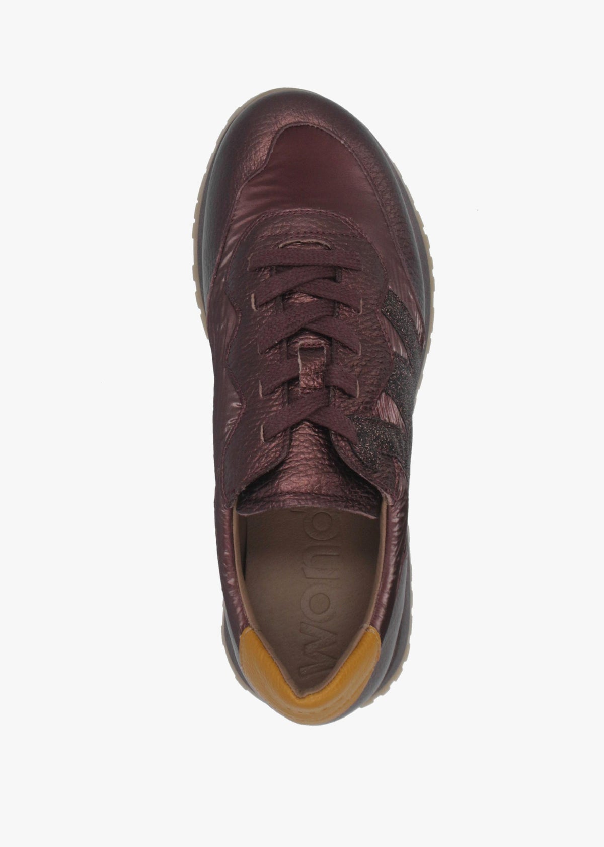 Wonders Towanda 10 Burgundy Leather Trainers