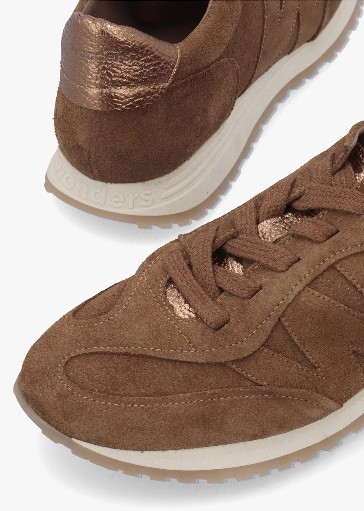 A-4811 Tan Suede Sporty Trainers
