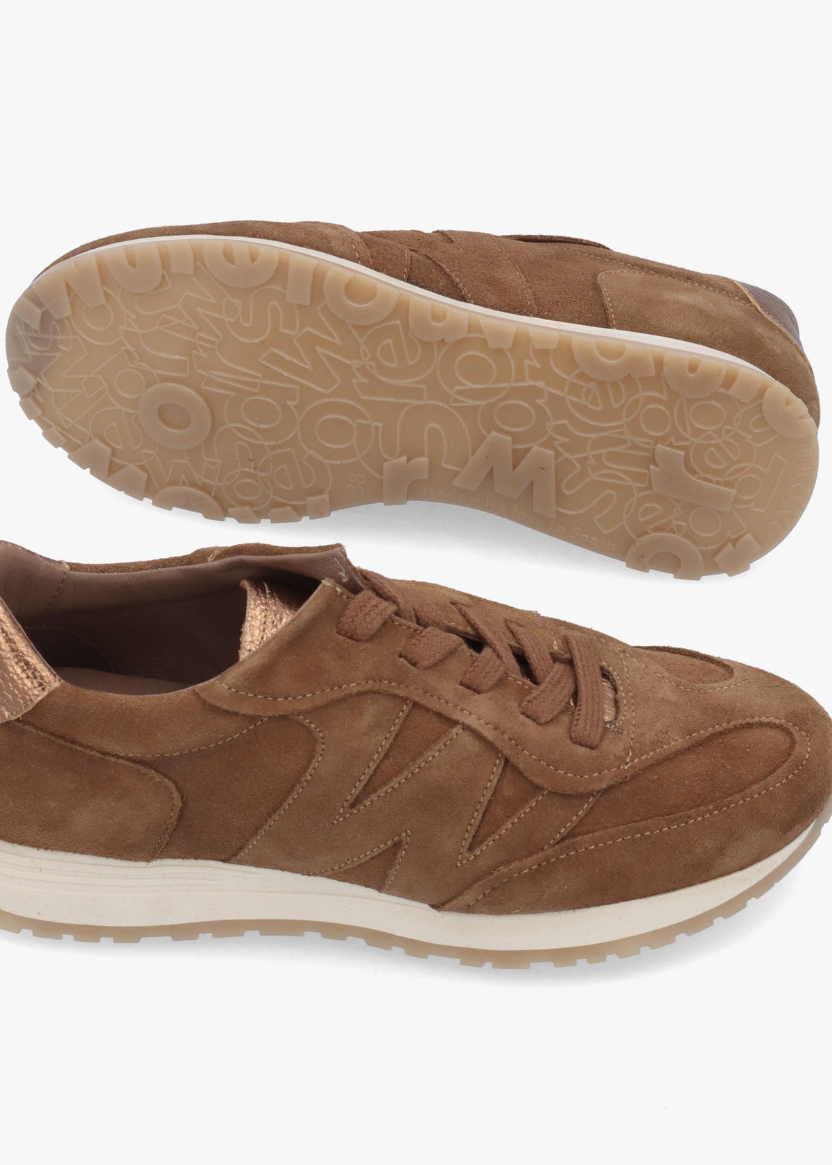 A-4811 Tan Suede Sporty Trainers