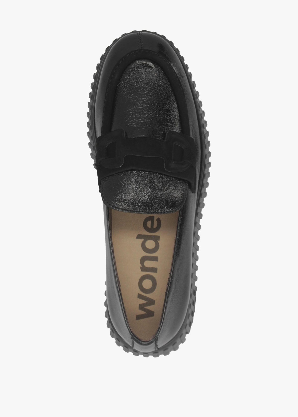 A-5203 Black Leather Loafers