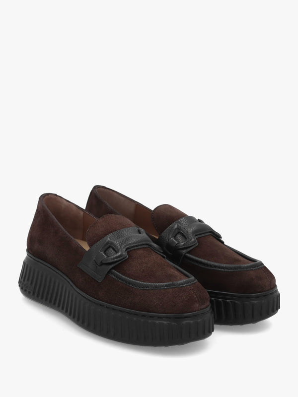 Wonders Xfly 03 Dark Brown Suede Loafers