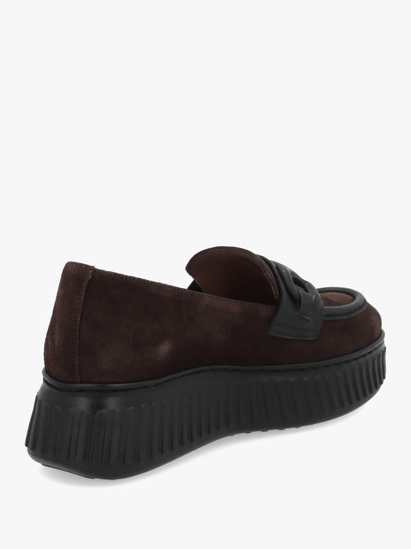 Wonders Xfly 03 Dark Brown Suede Loafers