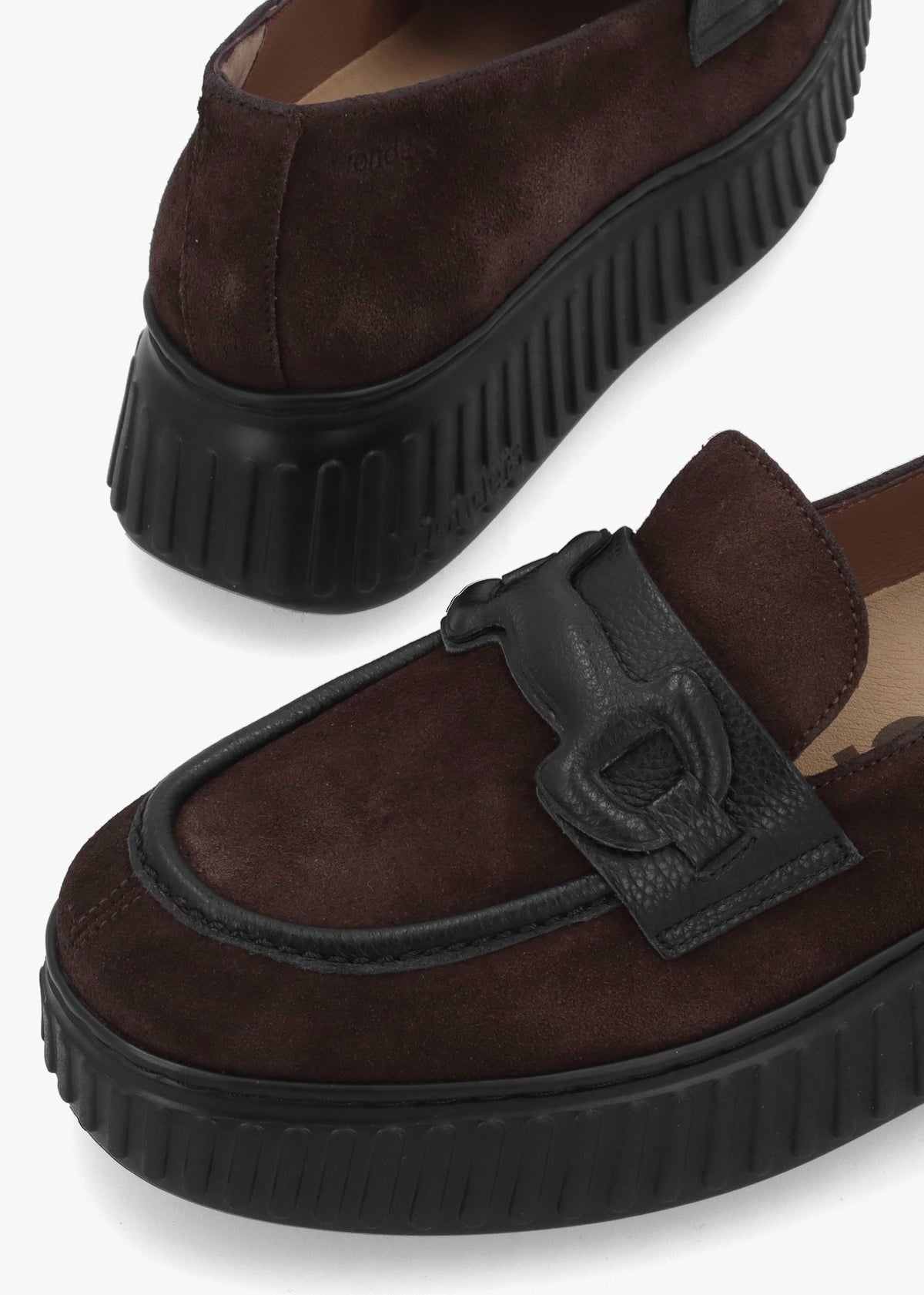 Wonders Xfly 03 Dark Brown Suede Loafers
