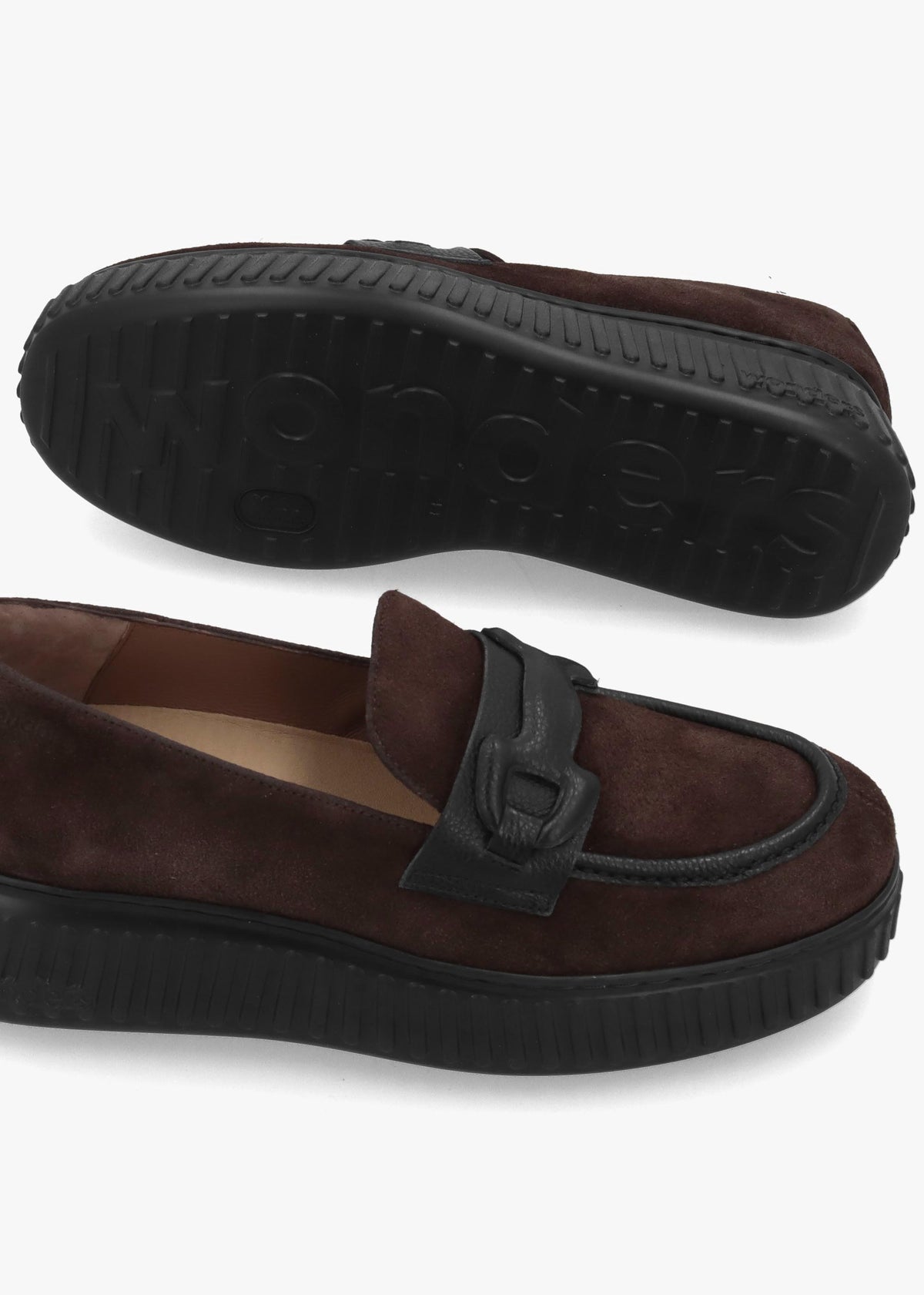 Wonders Xfly 03 Dark Brown Suede Loafers